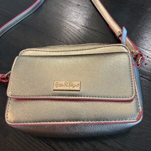Lilly Pulitzer gold bag
